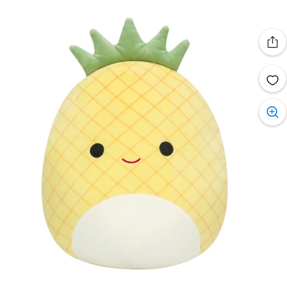 Original Squishmallow 16 inch yellow Maui Pineapple NWT cuddly soft collectible